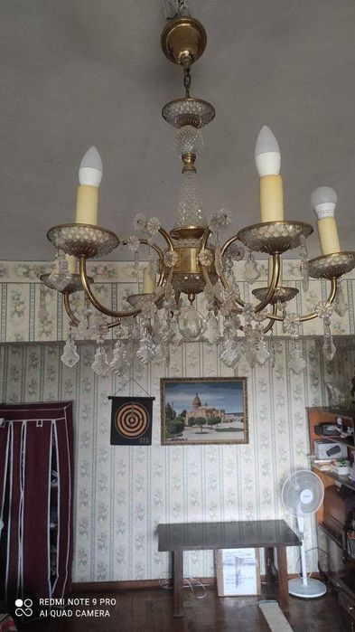 Люстра Хрусталь Бронзовая !!!