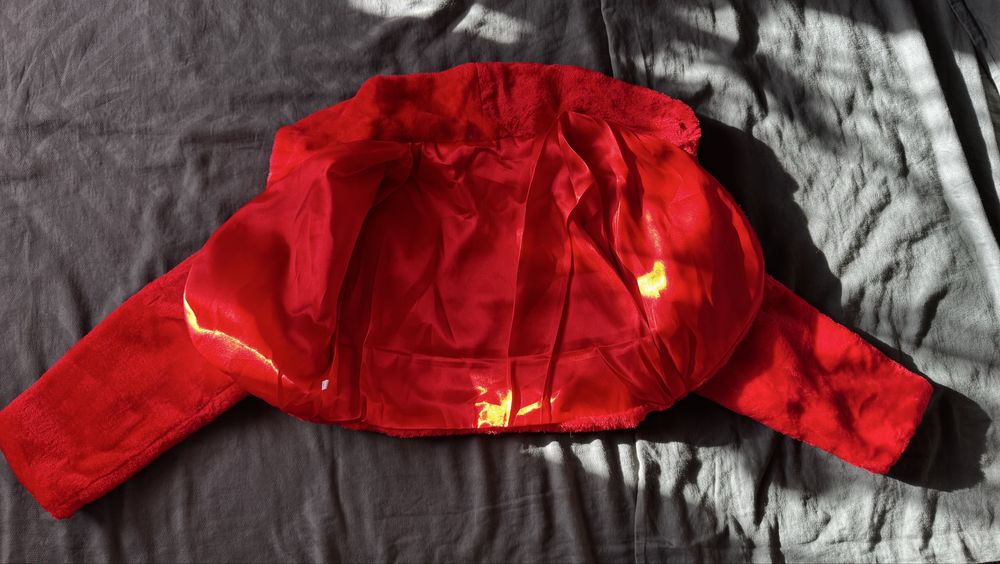 Детско червено палто