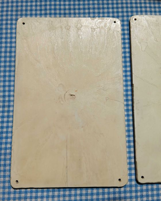 Placute vechi Protectia muncii, reclame vechi Romanesti, de colectie din perioada comunista RSR, Rare
