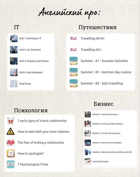 Курсы английского языка