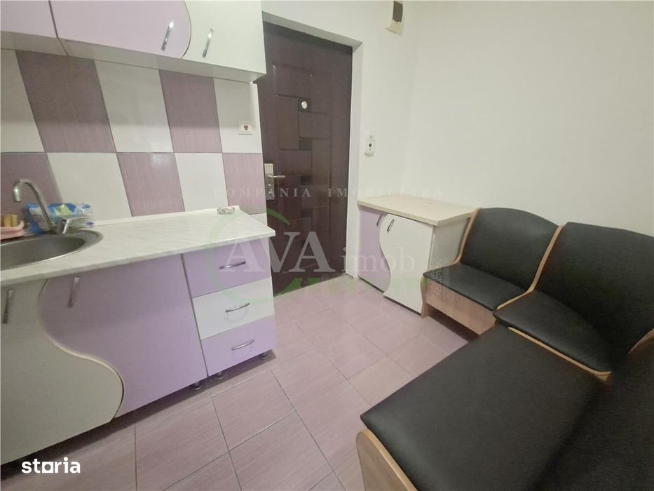 Garsoniera renovata, mobilata si utilata, etajul 3 din 4