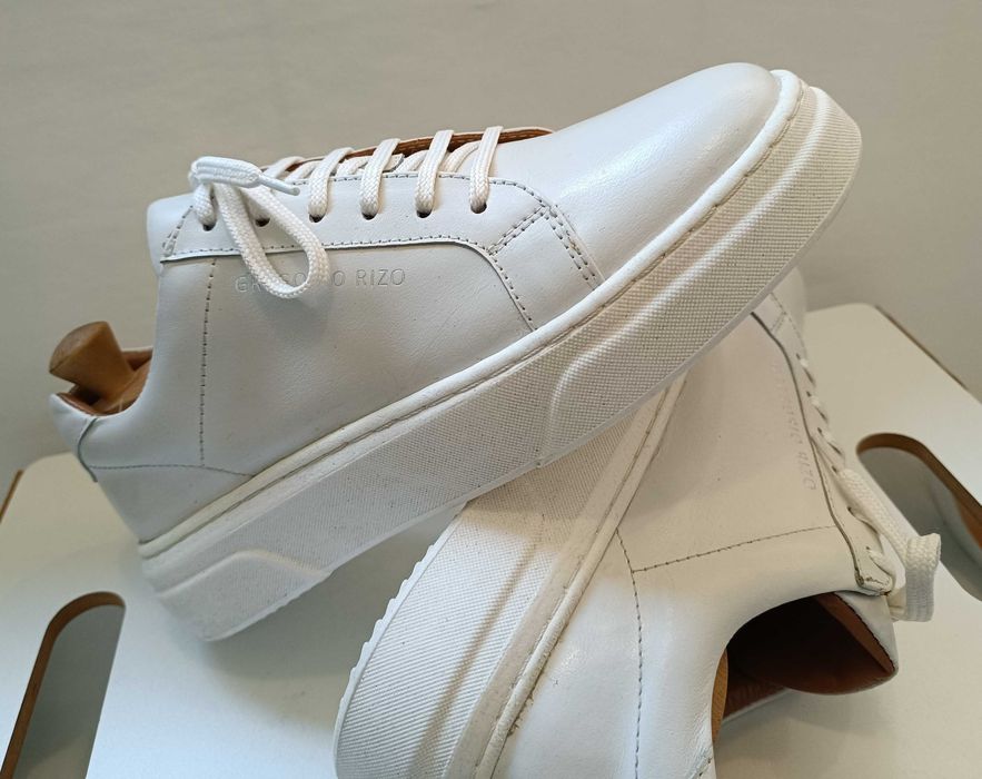 Pantofi sport casual 38 38.5 lucrati manual G. Rizo NOI piele naturala