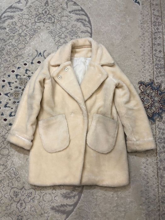 Шуба теплая, тедди