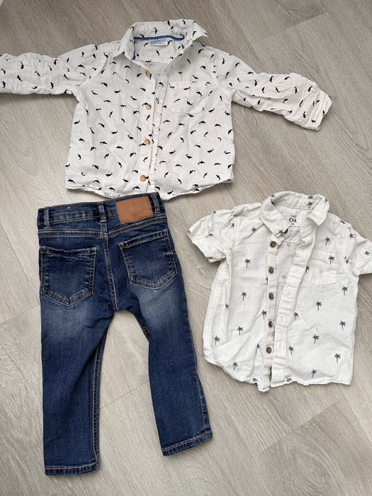 Две ризи и дънки ZARA 12-18м.