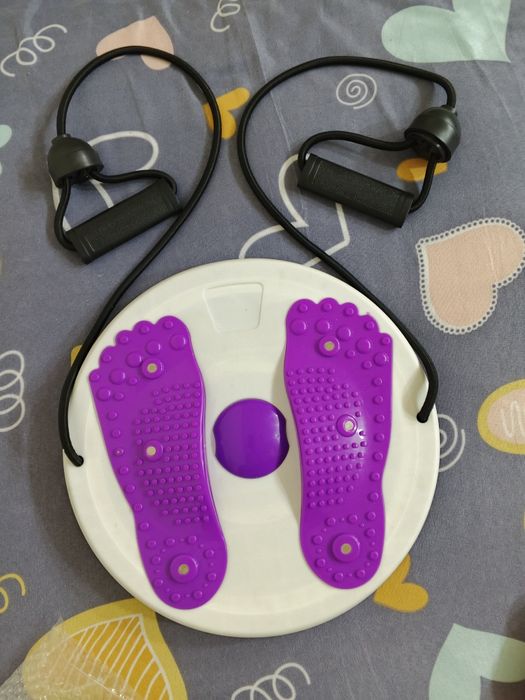 Диск для скручивания талии, с верёвкой спиральный для похудения