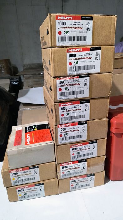 Hilti заряди 6.8/18, 6.8/11 и пирони X-ENP