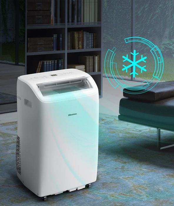 Aer conditionat portabil HISENSE APC12QC 12000 BTU Wi-Fi Dezumidificare Încălzire