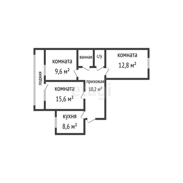 Продается 3 ком квартира