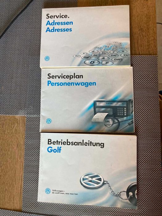 Оригинална ретро литература / книжки за VW Golf и радио Gamma