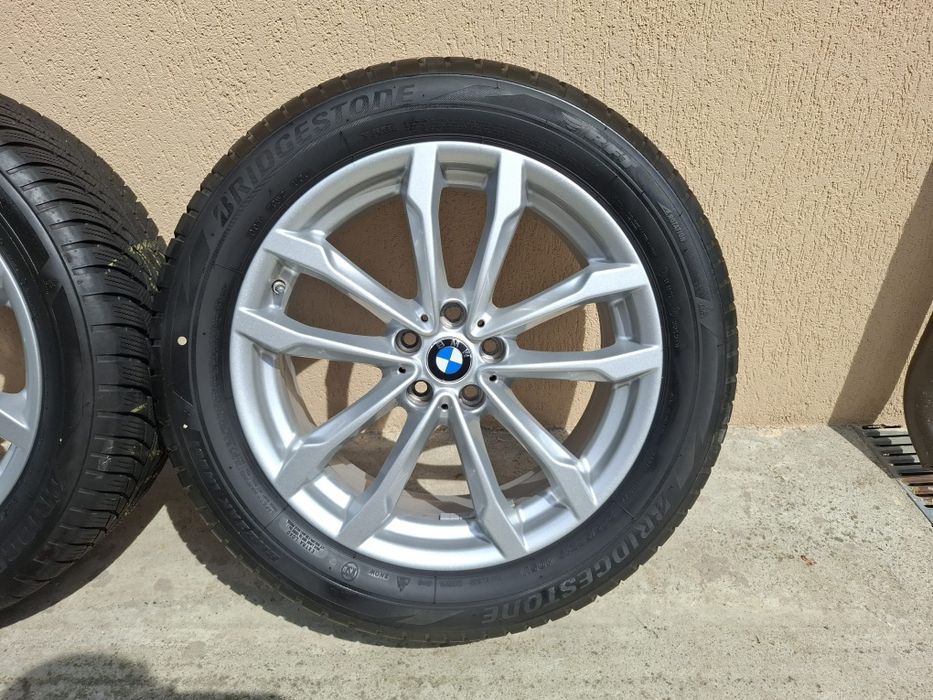 Jante BMW  X3  X4  R19" G01  G02  Seria 5 G30 5x112 cu anvelope Brigdestone RFT 245/50/19 DOT5122