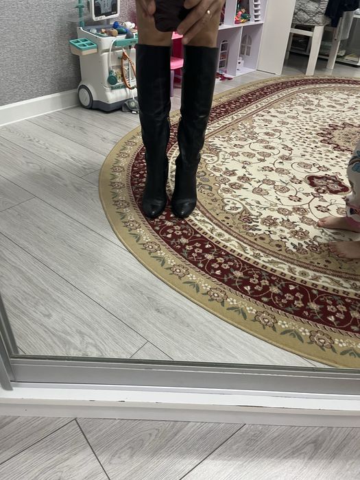 Женские кожанные сапоги