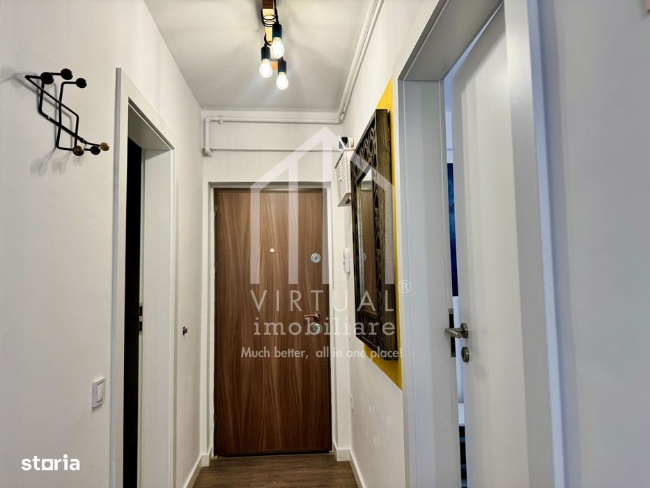 Apartament 2 camere, mobilat si utilat modern - 32,70 mp + balcon