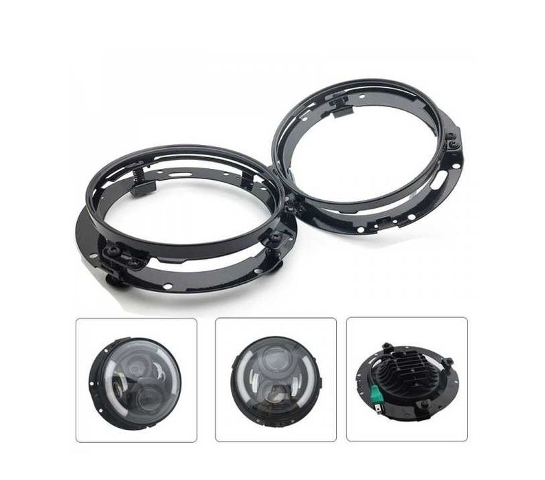 Комплект монтажни стойки за кръгли LED фарове 7″ (инча)