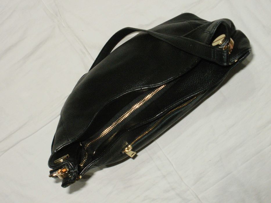 нова черна дамска естествена кожа