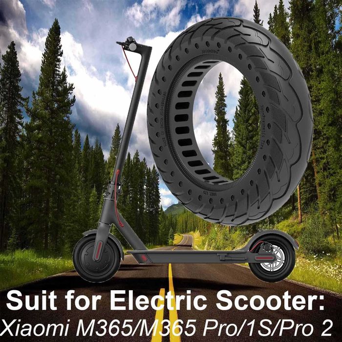 Nedong 1 бр Непневматична плътна гума 10 x 2.125 – за електр скутери