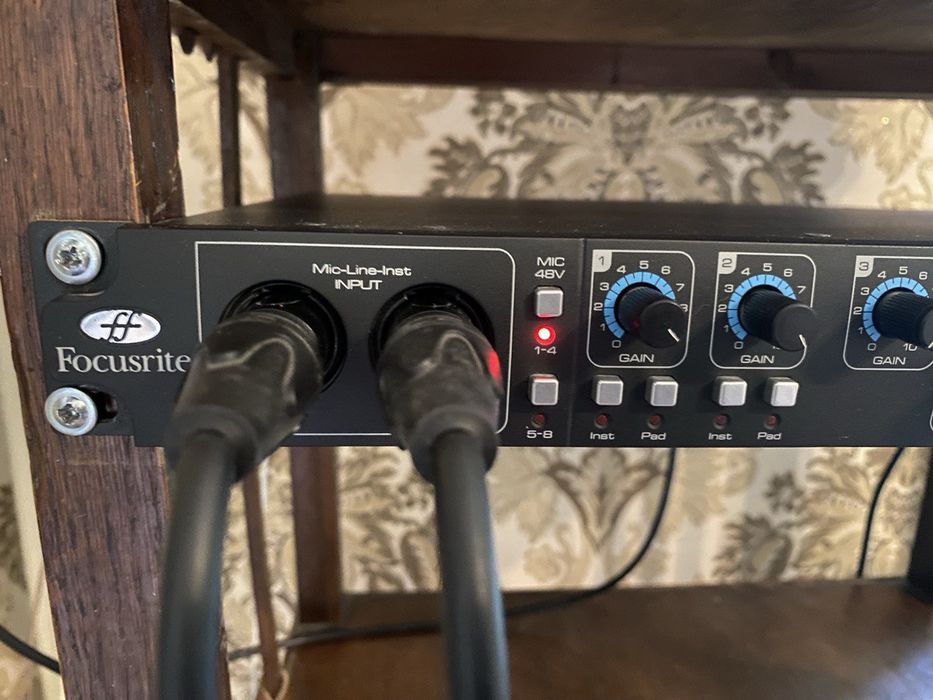 звуковая карта 8 кан. FOCUSRITE Saffire PRO 40+MacBook Pro 13 (2012)