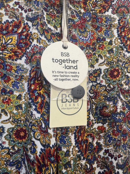 Pantaloni lungi inflorati lejeri evazati BSB marimea XS