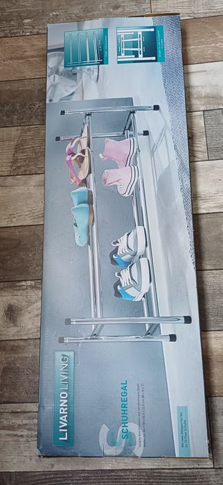 Suport de pantofi cromat