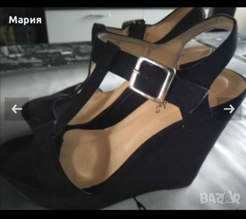 Дамски сандали на платформа