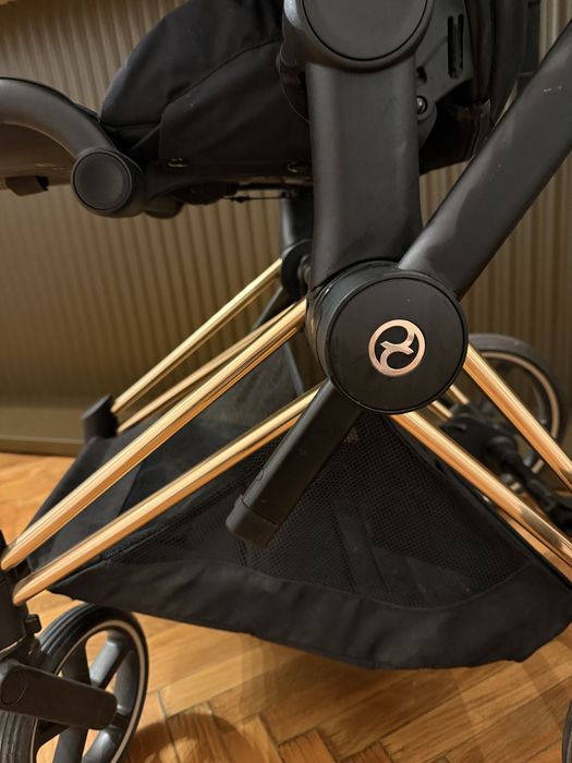 Carucior Cybex Priam Platinum - Rose Gold + Black
