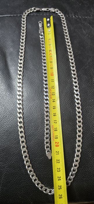 Lant cuban argint masiv 65 cm