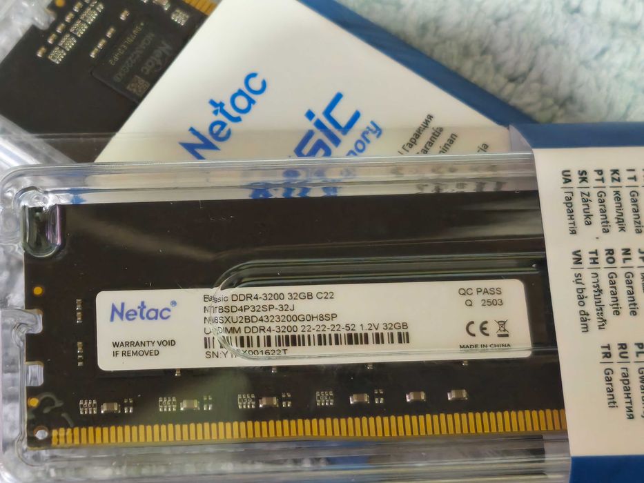 DDR4 Netac Basic [NTBSD4P32SP-32J] 32 ГБ 2x32=64Gb