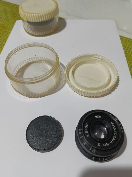 Советский объектив и макролинза