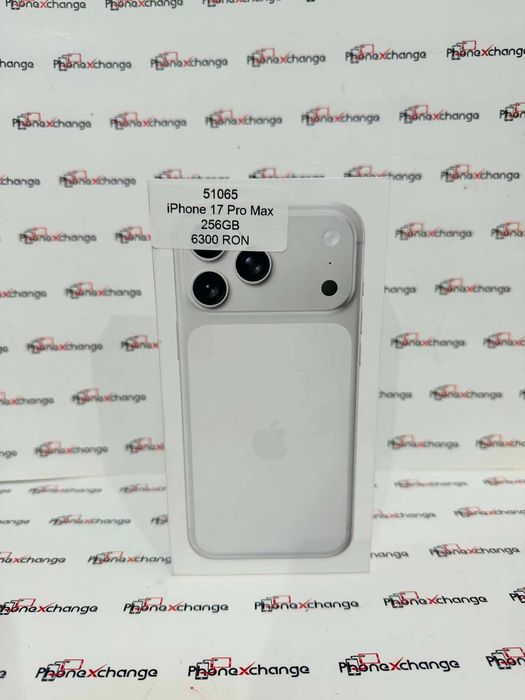 iPhone 17 Pro Max Silver Neverlocked 256GB Sigilat 51065