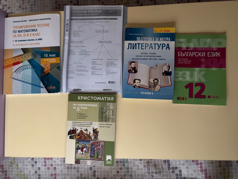 Учебни пособия по български и литература