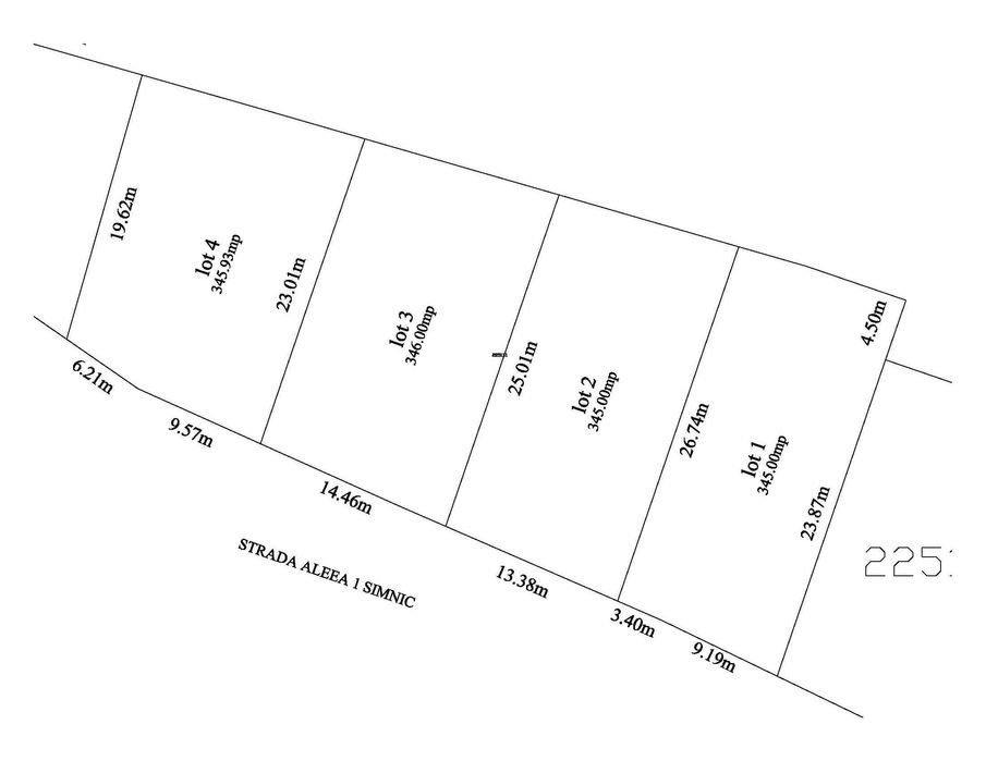 Vand Teren Intravilan Craiova , Strada Aleea 1 Simnic.