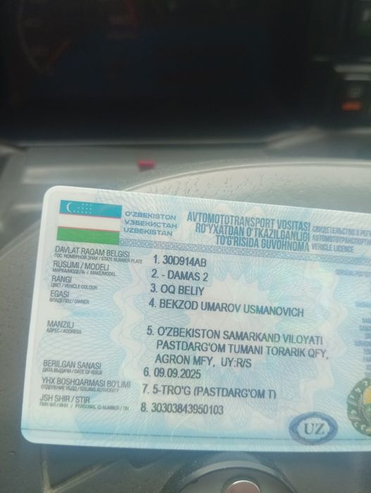 Damas 2 2009 yaxshi holatda