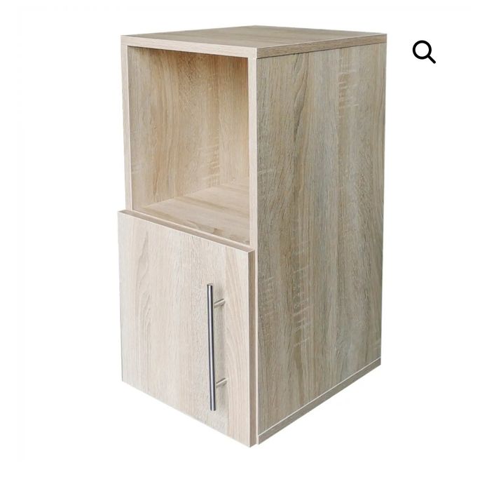 Нощно шкафче – височина 64 см – цвят кафяв орех, светъл дъб, сив дъб