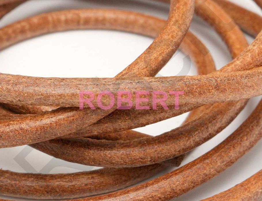 CALITATE Curea piele naturala rotunda pt masina cusut Veronica Singer Ileana etc - 183cm / 5mm-6mm