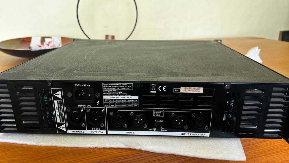 Sistem Audio Profesional PA - Amplificator the t.amp TSA 4000 + Procesor Behringer DCX2496 + 2x Subwooferi