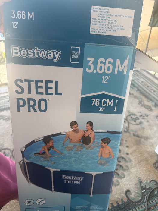 Отбасылық каркасты бассейн Bestway 3.66×76 см