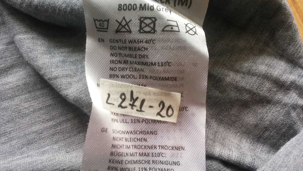 NORRONA Wool Zip Neck 89% Merino Wool размер M термо блуза 89% Мерино вълна - 2475