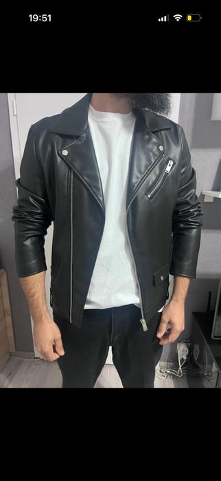 Geaca  de piele zara XL