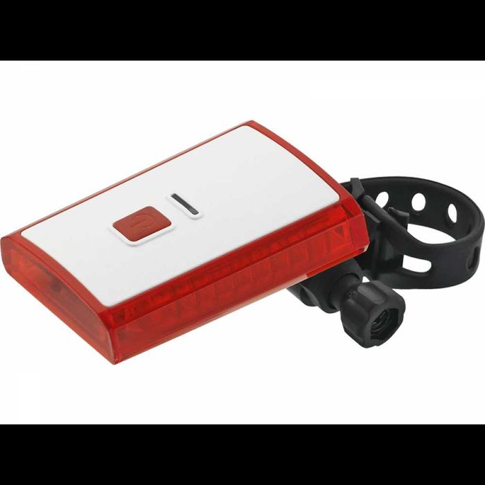 Задна LED стоп светлина за велосипед SKORPION, Червена, 3xLed, USB