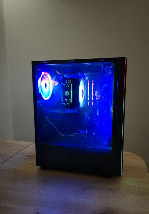 PC Gaming Ryzen 5 5600X + RTX 5060 | 32GB RAM RGB | 1TB SSD | Impecabil