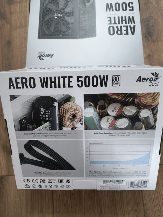 Блок питания Aerocool Aero white 500 w