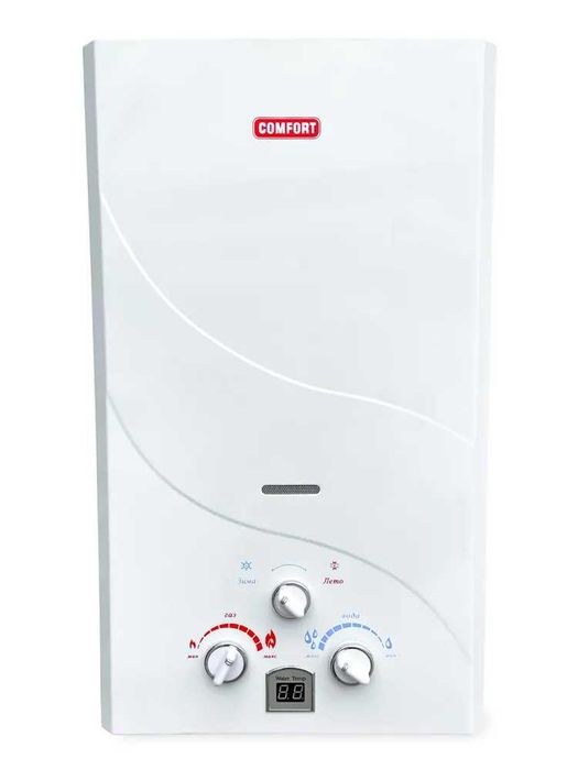 Газовый водонагреватель "COMFORT" объем 6л на одну точку.