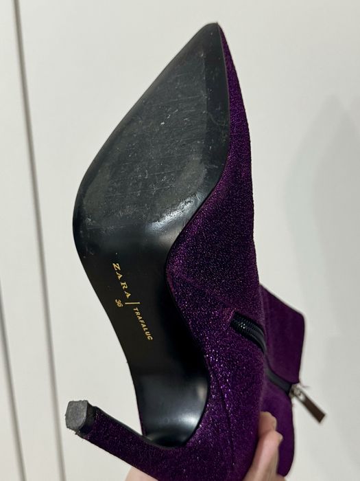 Botine Sclipitoare cu Toc