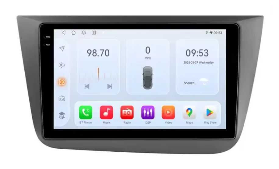 Мултимедия 9″ Android 14 за SEAT ALTEA XL TOLEDO III (04-15г) CARPLAY навигация