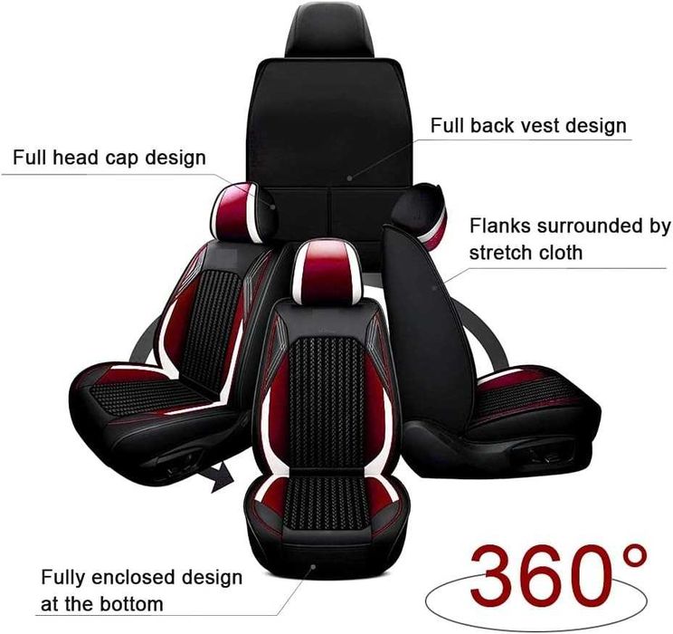 Луксозна универсална автомобилна тапицерия кожа с текстил - различни цветове