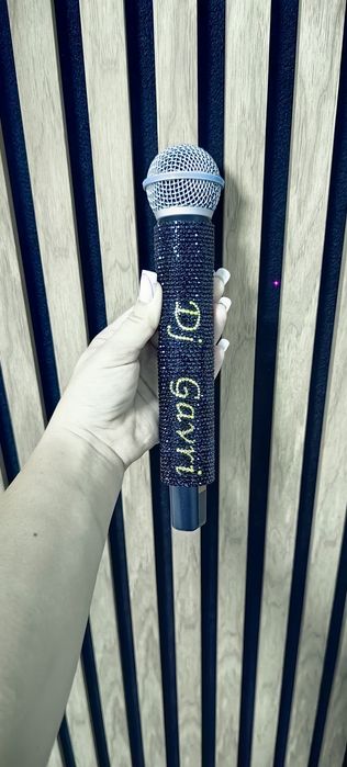 Personalizez microfoane cu cridtale cu nume orice culoare manual