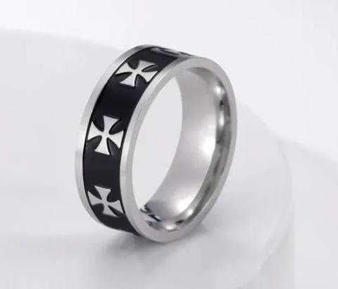 Тамплиерски Розенкройцер Масонски Пръстен Рицар Малтийски ЖелезенКръст