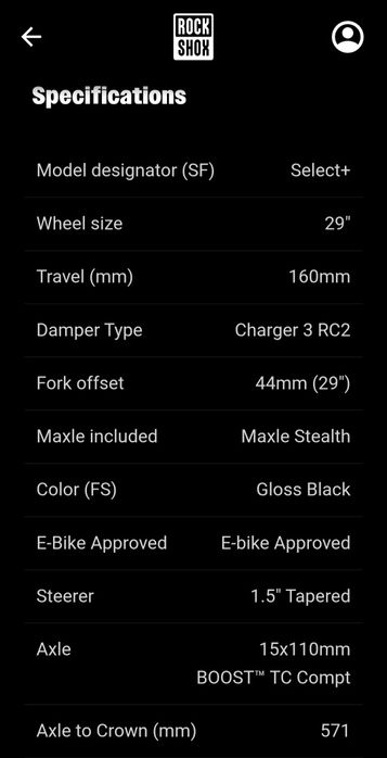 Furca noua RockShox Lyrik Select+ cu Charger 3(Ultimate), model 2025