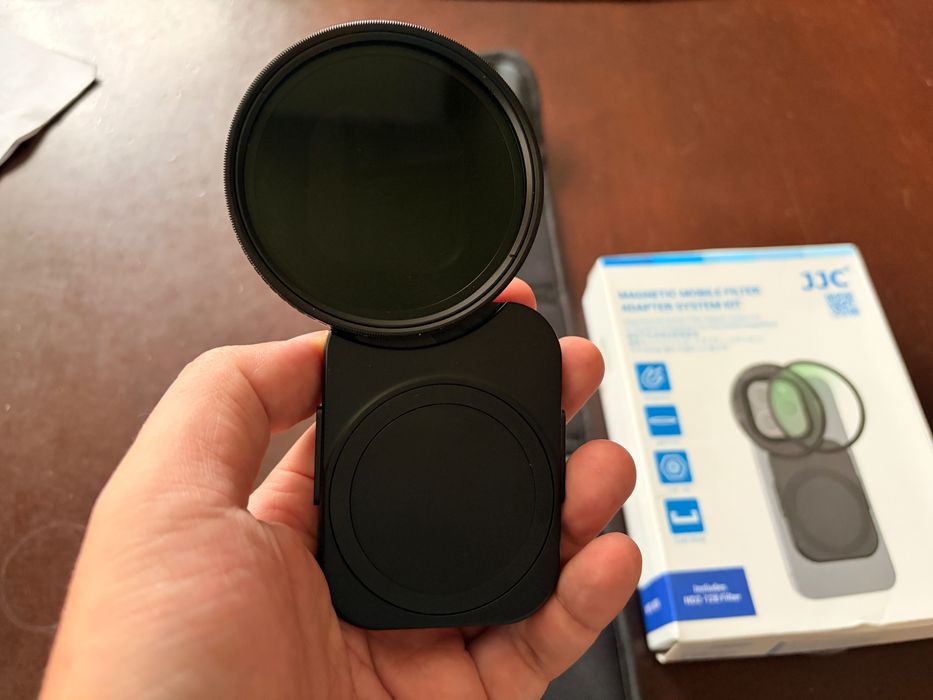 JJC 67 mm Variable ND Filter + CPL Magnetic Lens Filter Adapter Kit за iPhone за Айфон