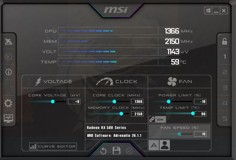 Placa video RX 580 8GB XFX