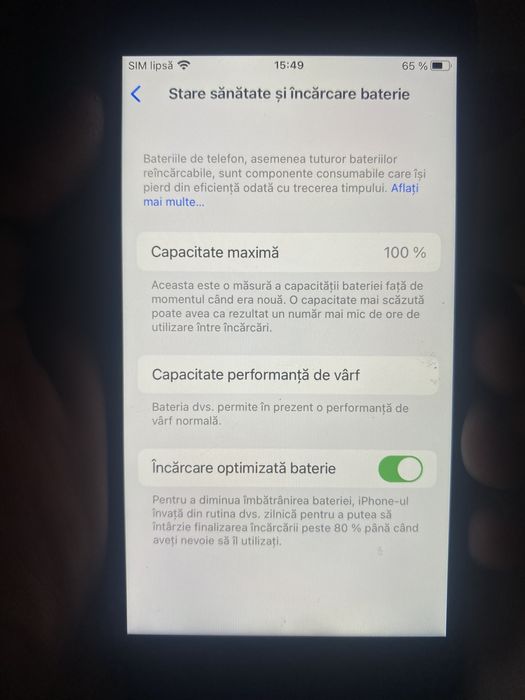 Ipohone 8 baterie 100% 64gb fara defecte pret 300
